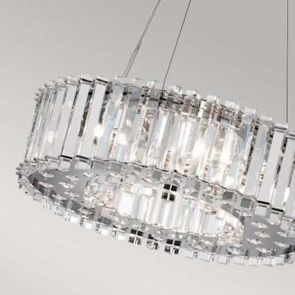 Kichler - Suspension filaire de salle de bain LED CRYSTAL SKYE 6xG9/3W/230V IP44