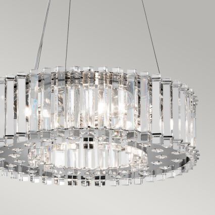 Kichler - Suspension filaire de salle de bain LED CRYSTAL SKYE 6xG9/3W/230V IP44