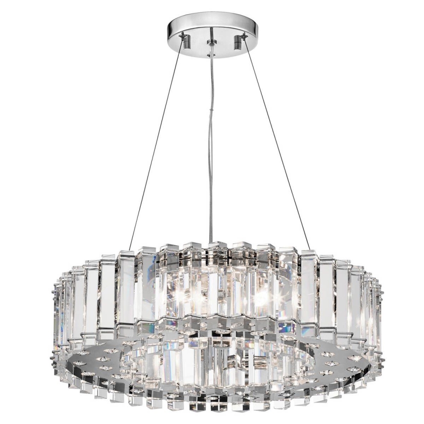 Kichler - Suspension filaire de salle de bain LED CRYSTAL SKYE 8xG9/3W/230V IP44