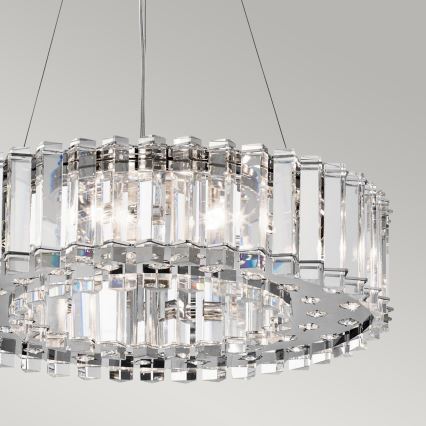 Kichler - Suspension filaire de salle de bain LED CRYSTAL SKYE 8xG9/3W/230V IP44