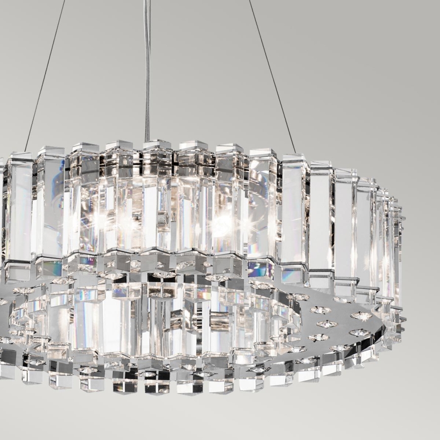 Kichler - Suspension filaire de salle de bain LED CRYSTAL SKYE 8xG9/3W/230V IP44