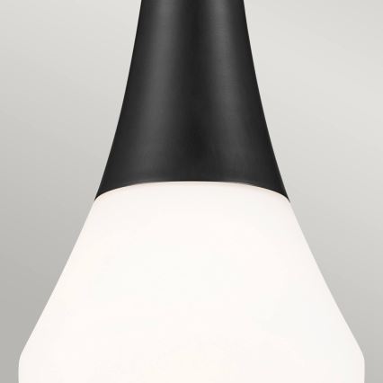 Kichler - Suspension à tige DEELA 1xE27/60W/230V Ø 17,8 cm noire