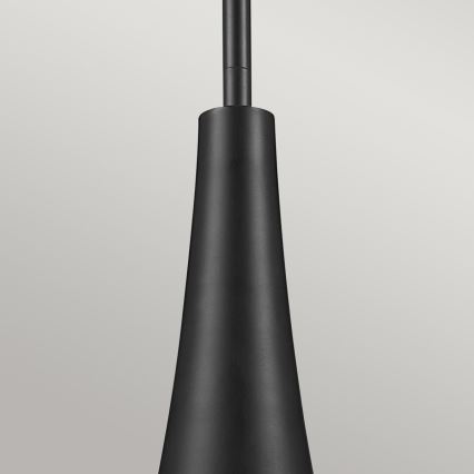 Kichler - Suspension à tige DEELA 1xE27/60W/230V Ø 17,8 cm noire