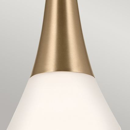 Kichler - Suspension-barre DEELA 1xE27/60W/230V d. 17,8 cm laiton