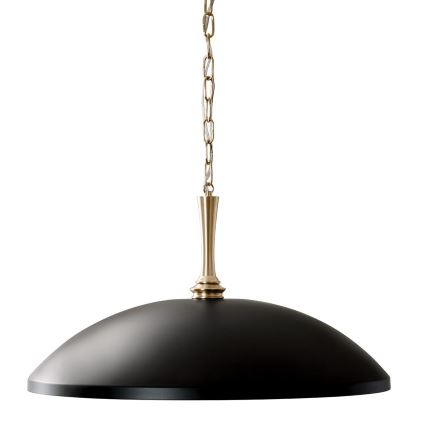 Kichler - Suspension chaîne DELAROSA 1xE27/60W/230V noir/laiton