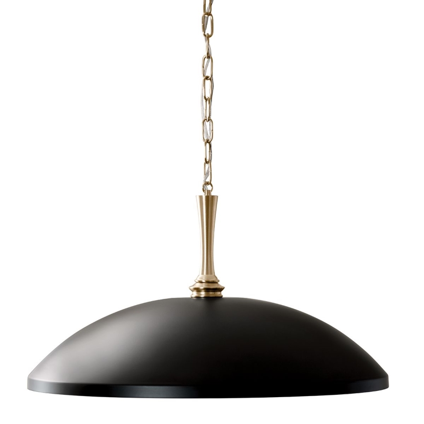 Kichler - Suspension chaîne DELAROSA 1xE27/60W/230V noir/laiton