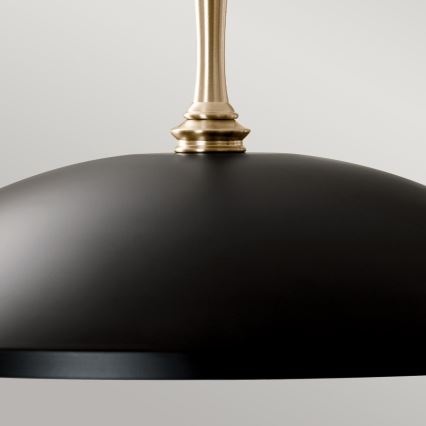 Kichler - Suspension chaîne DELAROSA 1xE27/60W/230V noir/laiton