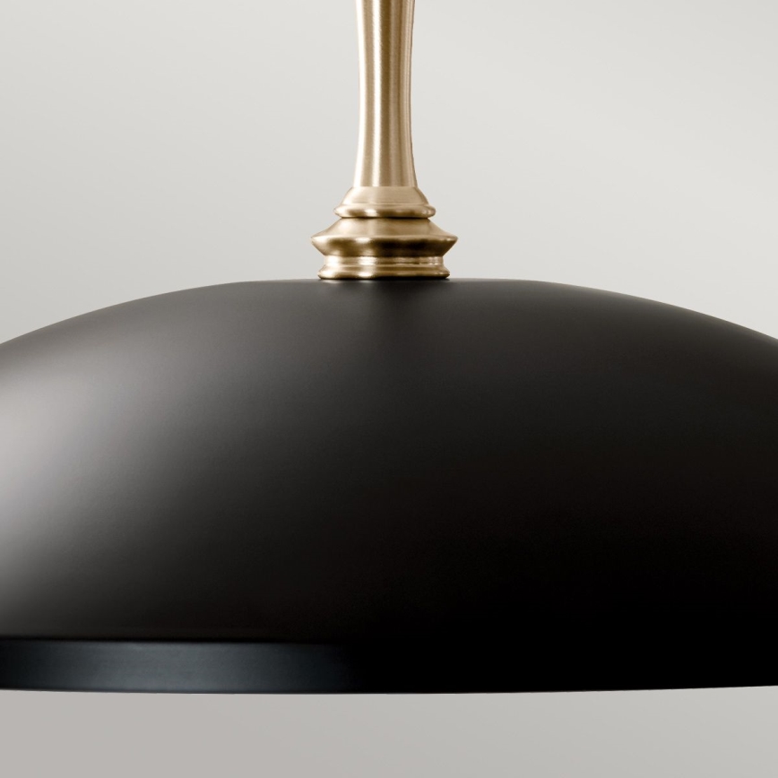 Kichler - Suspension chaîne DELAROSA 1xE27/60W/230V noir/laiton