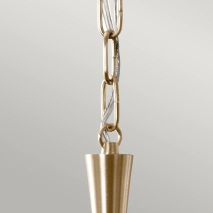 Kichler - Suspension chaîne DELAROSA 1xE27/60W/230V noir/laiton