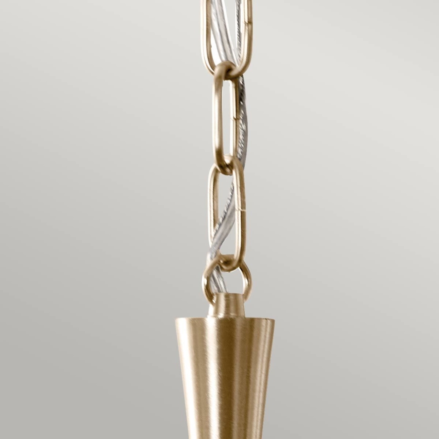 Kichler - Suspension chaîne DELAROSA 1xE27/60W/230V noir/laiton