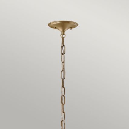 Kichler - Suspension chaîne DELAROSA 1xE27/60W/230V noir/laiton