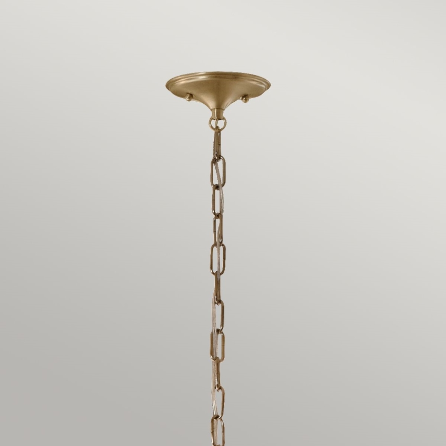 Kichler - Suspension chaîne DELAROSA 1xE27/60W/230V noir/laiton