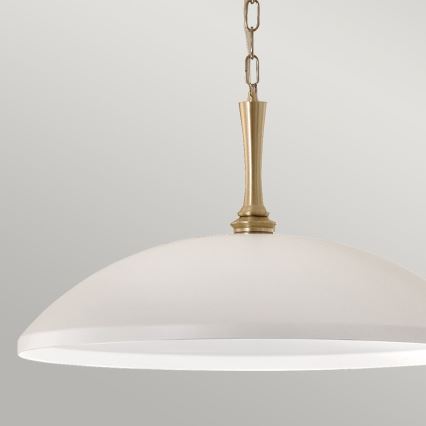 Kichler - Suspension chaîne DELAROSA 1xE27/60W/230V blanc/laiton
