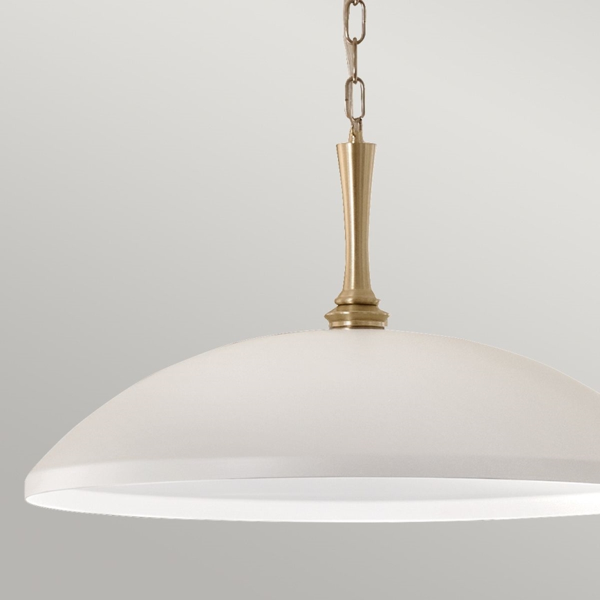 Kichler - Suspension chaîne DELAROSA 1xE27/60W/230V blanc/laiton