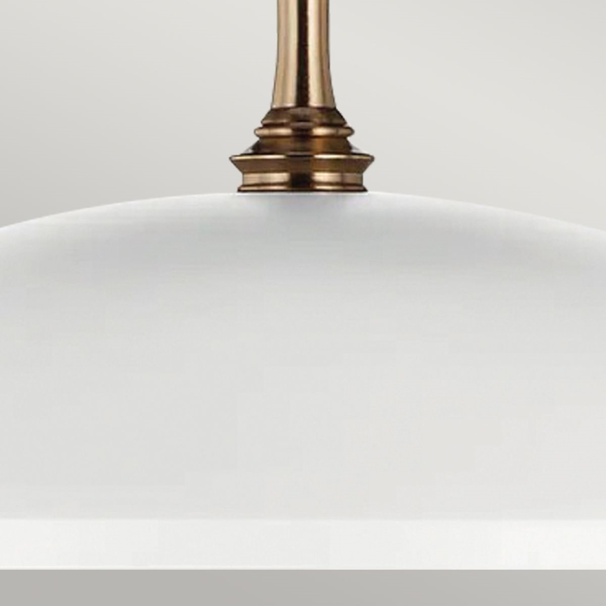 Kichler - Suspension chaîne DELAROSA 1xE27/60W/230V blanc/laiton