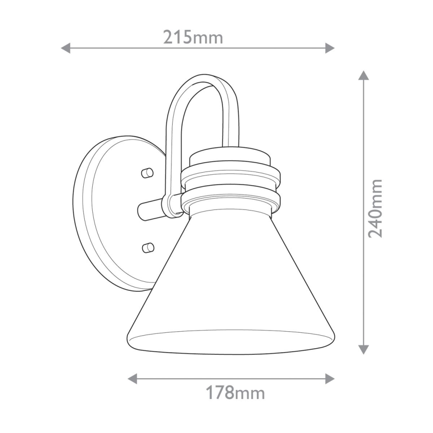 Kichler - Lampe murale de salle de bain LED FARUM 1xG9/3W/230V IP44 noir/laiton
