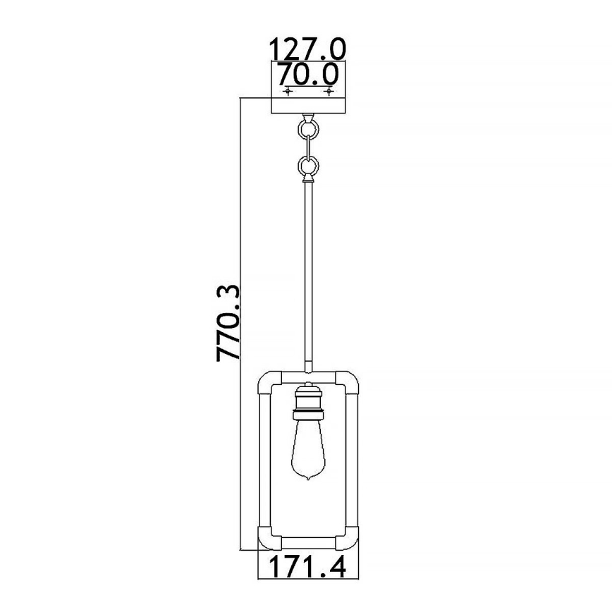Kichler - Suspension-barre IMAHN 1xE27/60W/230V