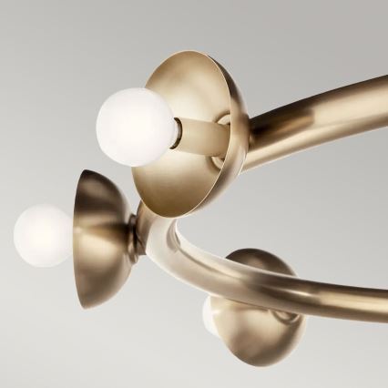 Kichler - Lustre sur câble PALTA 9xE14/40W/230V doré