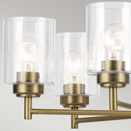 Kichler - Suspension chaîne WINSLOW 5xE27/60W/230V d. 50,2 cm laiton