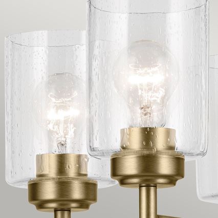Kichler - Suspension chaîne WINSLOW 5xE27/60W/230V d. 50,2 cm laiton