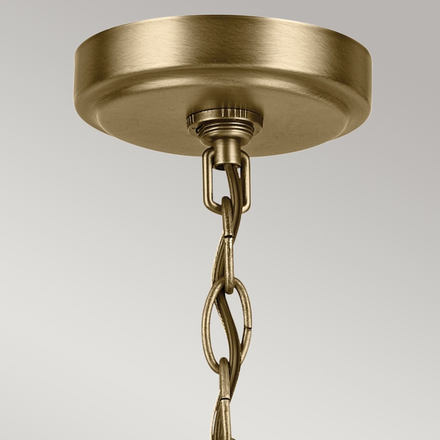 Kichler - Suspension chaîne WINSLOW 5xE27/60W/230V d. 50,2 cm laiton