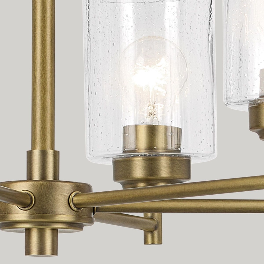 Kichler - Suspension chaîne WINSLOW 6xE27/60W/230V d. 66 cm laiton