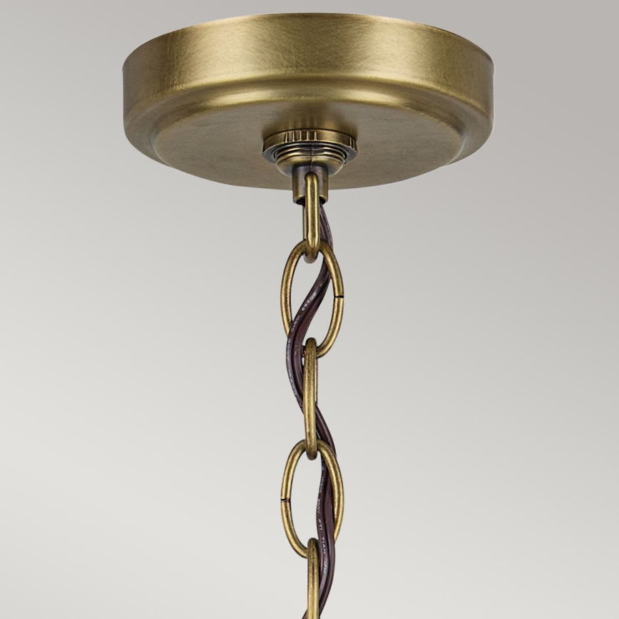 Kichler - Suspension chaîne WINSLOW 6xE27/60W/230V d. 66 cm laiton