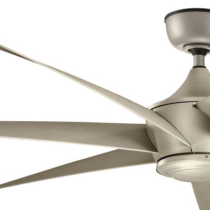 Kichler - Ventilateur de plafond LEHR IP44 + télécommande