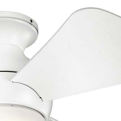 Kichler - Ventilateur de plafond LED à intensité variable SOLA LED/10W/230V IP23 blanc + télécommande