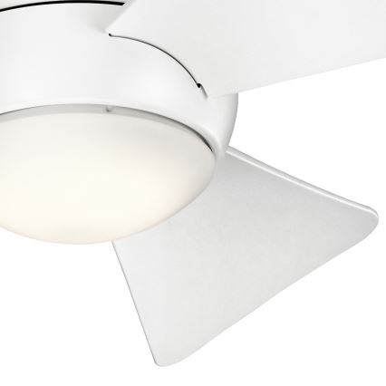 Kichler - Ventilateur de plafond LED à intensité variable SOLA LED/10W/230V IP23 blanc + télécommande