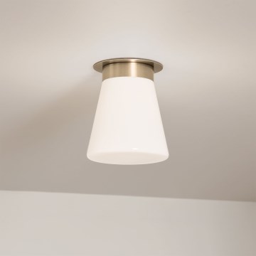 Kichler - Plafonnier ALBERS 1 x E27 / 40 W / 230 V, Ø 21,6 cm, finition bronze