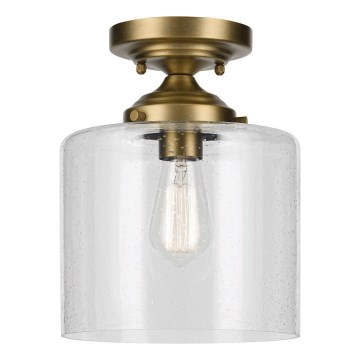 Kichler - Plafonnier WINSLOW 1xE27/60W/230V d. 21,6 cm laiton