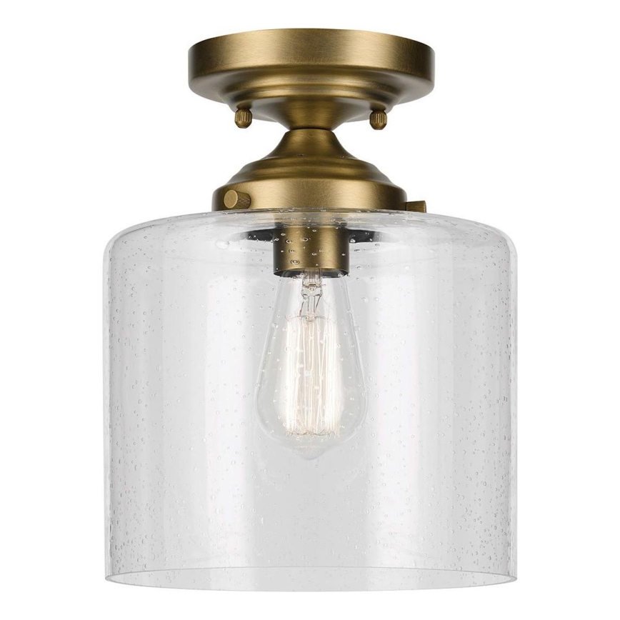 Kichler - Plafonnier WINSLOW 1xE27/60W/230V d. 21,6 cm laiton