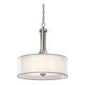 Kichler - Suspension à chaîne LACEY 4xE27/60W/230V finition chrome mat