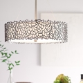 Kichler - Suspension-barre SILVER CORAL 3xE27/100W/230V chrome mat