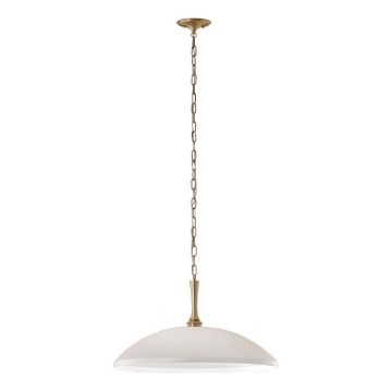 Kichler - Suspension chaîne DELAROSA 1xE27/60W/230V blanc/laiton
