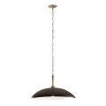 Kichler - Suspension chaîne DELAROSA 1xE27/60W/230V noir/laiton