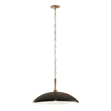 Kichler - Suspension chaîne DELAROSA 1xE27/60W/230V noir/laiton