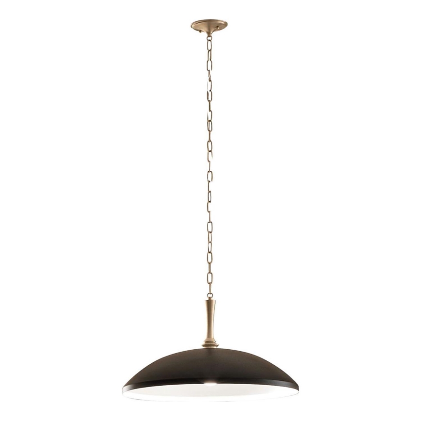 Kichler - Suspension chaîne DELAROSA 1xE27/60W/230V noir/laiton