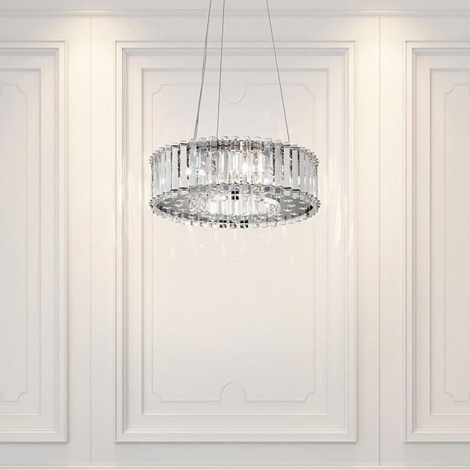 Kichler - Suspension filaire de salle de bain LED CRYSTAL SKYE 6xG9/3W/230V IP44