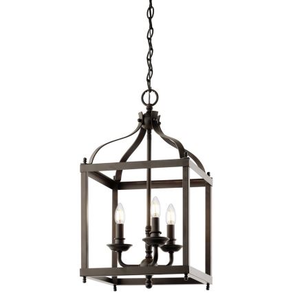 Kichler - Suspension filaire LARKIN 3xE14/60W/230V anthracite