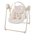 KINDERKRAFT - Balancelle musicale pour bébé SWINGEE beige 4xAAA/230V