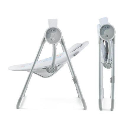 KINDERKRAFT - Balancelle pour bébé SWINGEE grise avec mélodie 4xAAA/230V