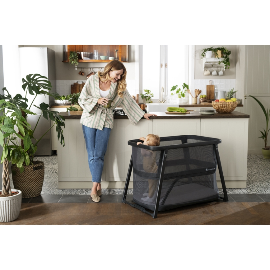 KINDERKRAFT - Berceau de voyage 4en1 SOFI PLUS gris foncé