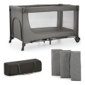 KINDERKRAFT - Berceau de voyage JOY 2 gris