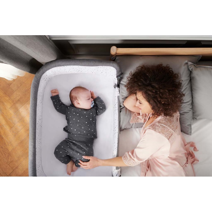 KINDERKRAFT - Berceau pour bébé UNO UP gris foncé