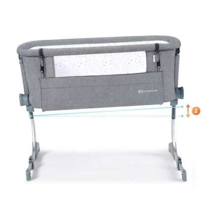 KINDERKRAFT - Berceau pour bébé UNO UP gris foncé