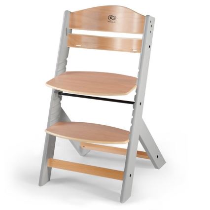 KINDERKRAFT - Chaise de repas pour bébé ENOCK grise