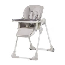 KINDERKRAFT - Chaise de repas pour bébé YUMMY grise