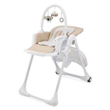 KINDERKRAFT - Chaise haute 2 en 1 pour enfant TUMMIE beige